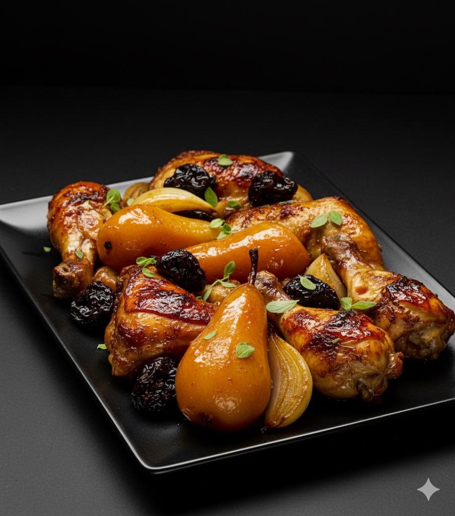 Chicken W/onions Apricots